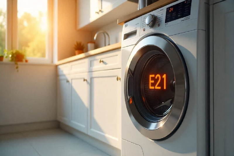 ارور E21 ماشین لباسشویی بوش