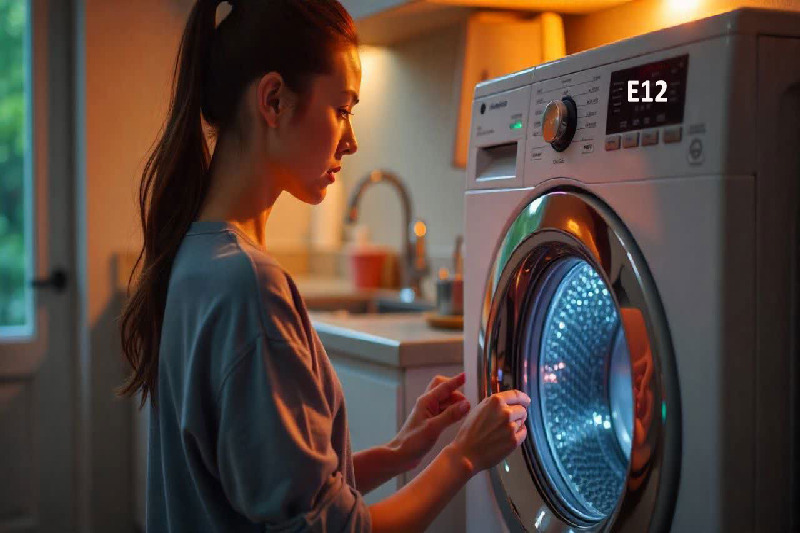 ارور E12 ماشین لباسشویی بوش