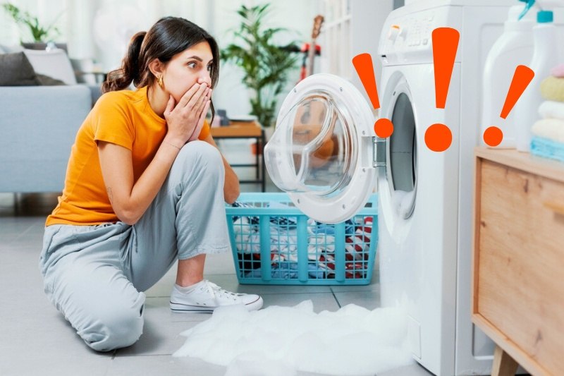 علت ماندن کف در ماشین لباسشویی بوش