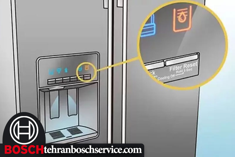 علت چشمک زدن چراغ فیلتر یخچال بوش 